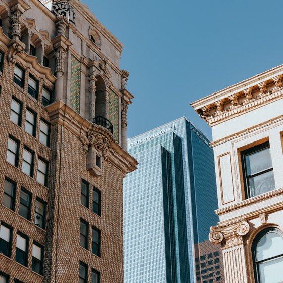 Tall well preserved buildings